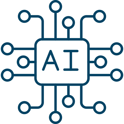 Uso consapevole dell'intelligenza artificiale: processore con all'interno le iniziale di intelligenza artificiale